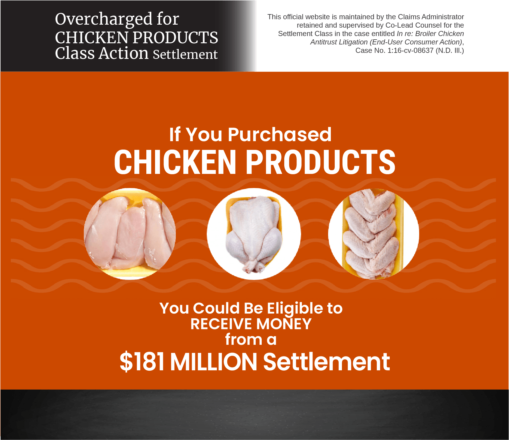 chicken class action lawsuit claim form